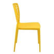 Cadeira Tramontina Joana Fibra de Vidro Amarelo