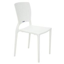 Cadeira Tramontina Safira Branca sem Braços em Polipropileno e Fibra de Vidro 92048010