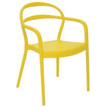Cadeira Tramontina Sissi Amarela Empilhável em Polipropileno e Fibra de Vidro