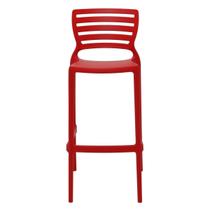 Cadeira Tramontina Sofia Alta Polipropileno Fibra Vermelho