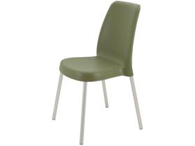 Cadeira Tramontina Vanda em Polipropileno Verde Oliva com Pernas de Alumínio