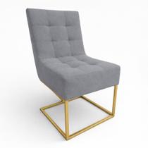 Cadeira Trida Poltrona Estofada com Base de Ferro Design Elegante para Jantar Cadeira Trida Poltrona Estofada com Base de Ferro Design Elegante para Jantar