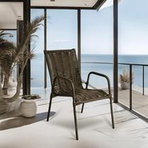 Cadeira Tropical Poltrona Junco Fibra Sintética Varanda Jardim Lazer Cadeira Tropical Poltrona Junco Fibra Sintética Varanda Jardim Lazer