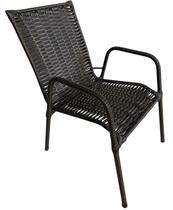 Cadeira Tropical Poltrona Junco Fibra Sintética Varanda Jardim Lazer - WJ Móveis