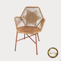 Cadeira Tropicália Varanda e Jardim Fibra Sintética