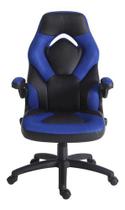 Cadeira Ultra Gamer Azul Poliéster 113-122x70x63cm Até 100kg - Just Home Collection