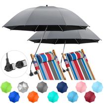 Cadeira Umbrella NBTous, pacote com 2 unidades, ajustável em 360, UPF50+, cinza