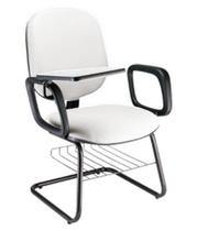 Cadeira Universitária com prancheta para Escolas Linha Uno Branco Cadeira Universitária com prancheta para Escolas Linha Uno Branco