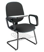 Cadeira Universitária com prancheta para Escolas Linha Uno Preto Cadeira Universitária com prancheta para Escolas Linha Uno Preto