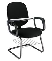 Cadeira Universitária com prancheta para Escolas Linha Uno Preto Cadeira Universitária com prancheta para Escolas Linha Uno Preto