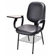 Cadeira universitaria material sintético com prancheta escamotiavel