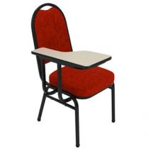 Cadeira Universitária Para Auditório Linha Hotel cor aplicada no item Vermelho.
