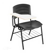 Cadeira Universitária Plástica Prancheta MDF - COR PRETO - POLLO MÓVEIS - 34015 Cadeira Universitária Plástica Prancheta MDF - COR PRETO - POLLO MÓVEIS - 34015