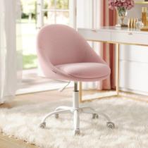 Cadeira VASAGLE UOBG020R93 giratória ajustável rosa Cadeira VASAGLE UOBG020R93 giratória ajustável rosa