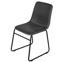 Cadeira Verner com Base em Aço Or Design Cor Preto Cadeira Verner com Base em Aço Or Design Cor Preto