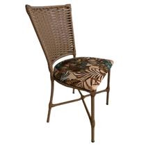 Cadeira Vivara Floral Verde - Wj Design