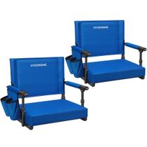 Cadeira VIVOHOME Stadium Seats, pacote com 2 assentos com almofada e porta-copos