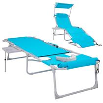 Cadeira WEJOY 4 em 1 de bronzeamento ajustável à prova d'água azul Cadeira WEJOY 4 em 1 de bronzeamento ajustável à prova d'água azul