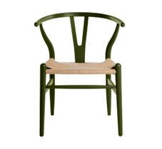 Cadeira Wishbone - Cor Verde Militar - shopshop