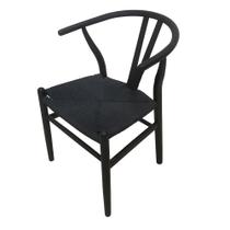 Cadeira Wishbone - Madeira Preta