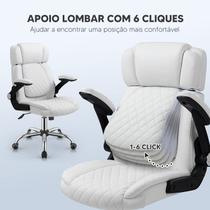 Cadeira YAMASORO Presidente Luxo Ergonômica Regulagem do Apoio de Cabeça e lombar