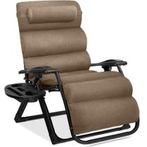 Cadeira Zero Gravity Best Choice Products Oversized Taupe