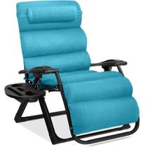 Cadeira Zero Gravity Best Choice Products, tamanho grande, azul claro
