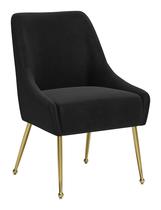 Cadeira Zuo Maxine Black Gold Velvet 58x60x83 cm
