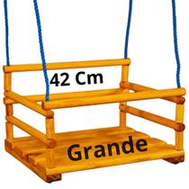 Cadeirão De Balanço Infantil Grande 42x35 Corda Nylon 3 Mts