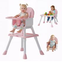 Cadeirão Infantil TOPOKAY 6 em 1 Conversível Rosa Cadeirão Infantil TOPOKAY 6 em 1 Conversível Rosa