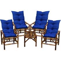 Cadeiras De Bambu Envernizado Para Varanda/jardim/sacada