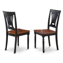 Cadeiras de jantar East West Furniture Plainville, conjunto de 2 Black Cherry