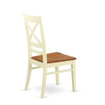 Cadeiras de jantar East West Furniture Quincy, conjunto de 2 Buttermilk Cherry