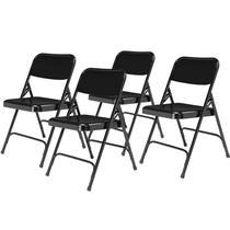 Cadeiras dobráveis National Public Seating Série 200, conjunto de 4