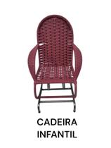 Cadeiras infantil com 2 molas fibra sala quarto ária terraço jardim