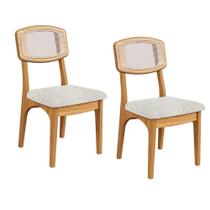 Cadeiras Jantar Estofadas 2 Unidades Dalla Costa 100% MDF Cadeiras Jantar Estofadas 2 Unidades Dalla Costa 100% MDF