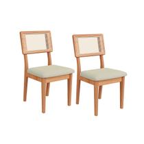 Cadeiras Kit 2 Cadeiras 100% Mdf Freijo/Cesare Escuro - Dalla Costa