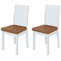 Cadeiras Kit 2 Cadeiras Athenas Branco/material sintético - Móveis Lopas