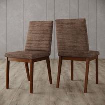 Cadeiras Kit 2 Cadeiras Elena Cacao/Nature - Henn