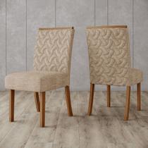 Cadeiras Kit 2 Cadeiras Esther Nature/Creme - Henn Cadeiras Kit 2 Cadeiras Esther Nature/Creme - Henn