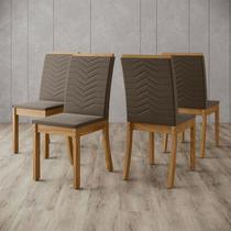 Cadeiras Kit 4 Cadeiras Isa Nature/Bege - Henn