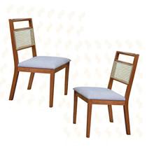 Cadeiras p/ Mesa de Jantar Madeira Maciça - Luna - Art Salas