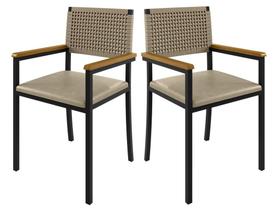 Cadeiras para Área Gourmet com Braço - Madri - Paonanda Decor Cadeiras para Área Gourmet com Braço - Madri - Paonanda Decor