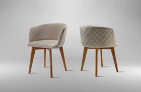 Cadeiras para Mesa de Jantar com Braço - Lírio - Requinte