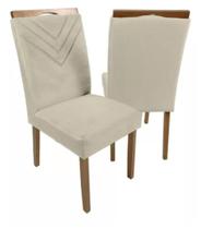 Cadeiras para mesa de jantar com pegador de madeira - Bella Gello - INCAL