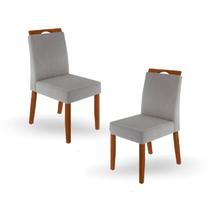Cadeiras para mesa de jantar com pegador de madeira - Sara - Star Móveis