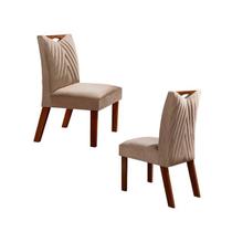 Cadeiras para Mesa de Jantar Estofada - Esparta - LJ Móveis