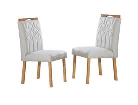 Cadeiras para Mesa de Jantar Estofada - Salermo - Art Salas Cadeiras para Mesa de Jantar Estofada - Salermo - Art Salas