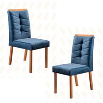Cadeiras para Mesa de Jantar Estofada - Turim - Art Salas