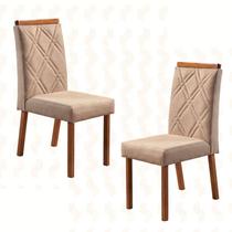 Cadeiras para Mesa de Jantar Estofada - Veneza - Art Salas
